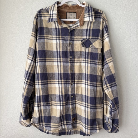 Legendary Whitetails Other - Legendary Whitetails Men's LT Buck Camp Flannel‎ Long Sleeve Plaid Button Shirt